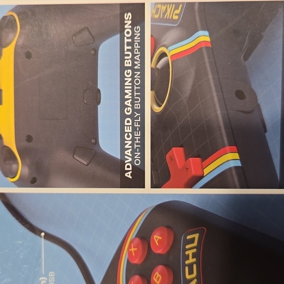 POKEMON ENHANCED WIRED CONTROLLER NINTENDO SWITCH. POWER A. PIKACHU. - Picture 4 of 7